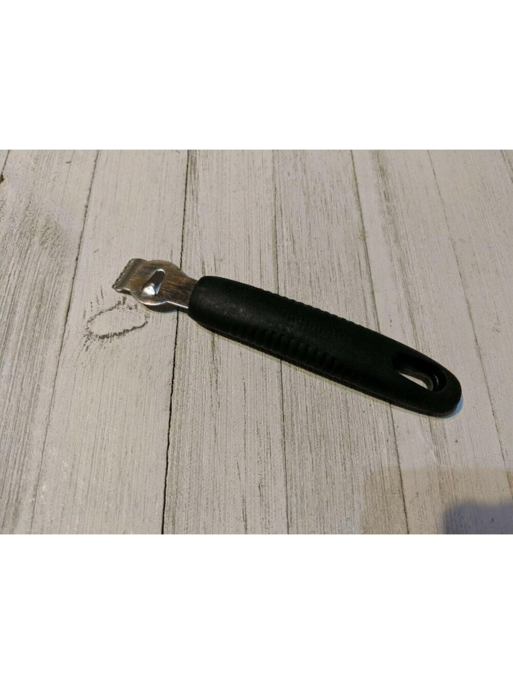 Chefmate Citrus Zester Grater black handle 6 3/4"